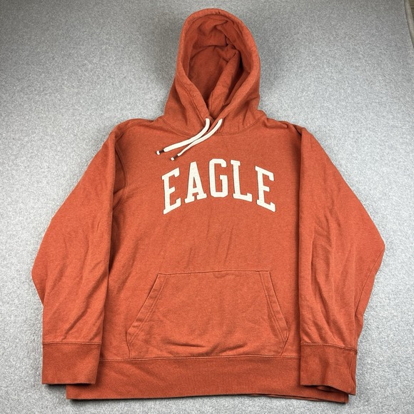 American Eagle Outfitters Other - Vintage American Eagle Hoodie Mens XL Orange Sweatshirt Sewn Pullover Fleece Y2K